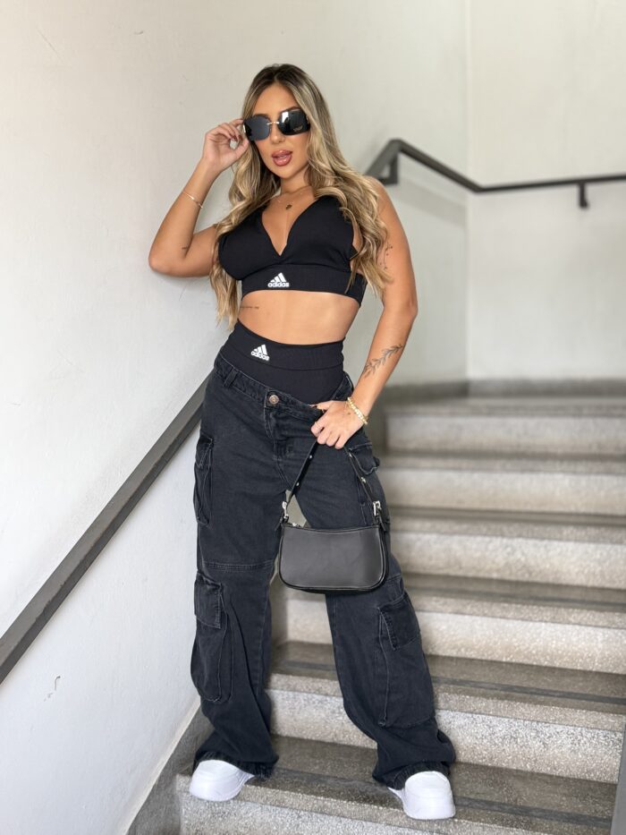 conjunto top ad preto conjunto top ad preto