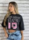 cropped t shirt girl mood preto