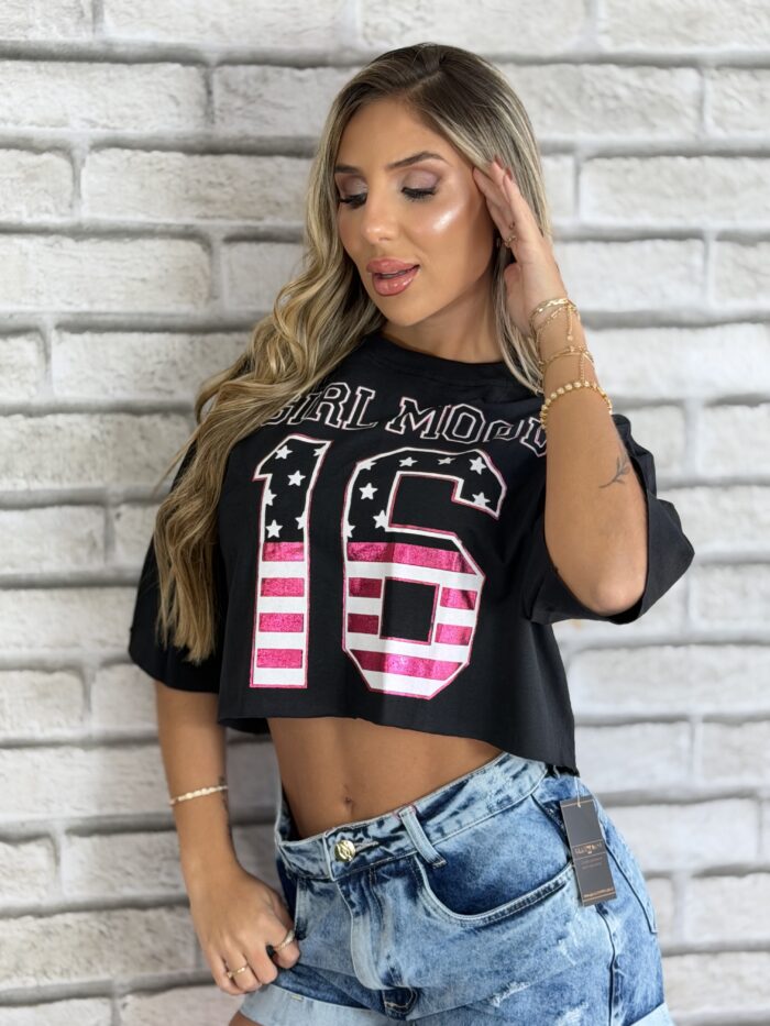 cropped t shirt girl mood preto cropped t shirt girl mood preto