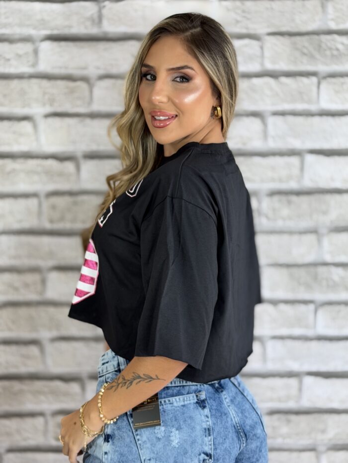 cropped t shirt girl mood preto cropped t shirt girl mood preto