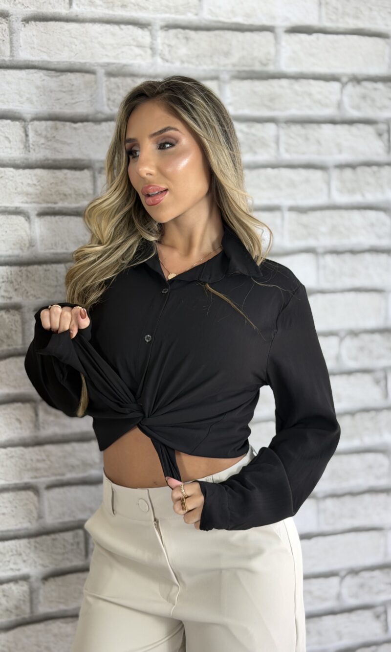 camisa telma preto
