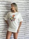 camisetao tom e jerry off white