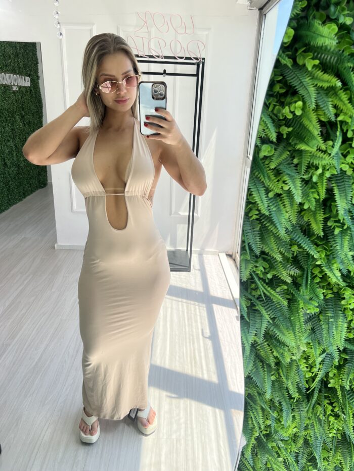 vestido longo gabriela bege vestido longo gabriela bege