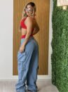 conjunto hot pants alo vermelho