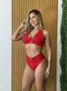 conjunto hot pants alo vermelho