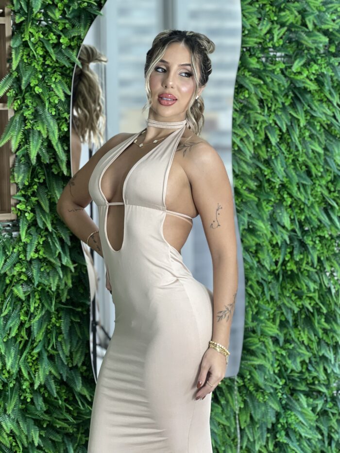 vestido longo gabriela bege vestido longo gabriela bege