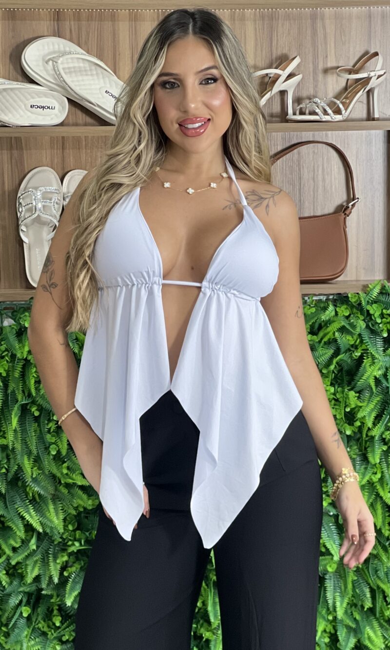 cropped pedrita branco