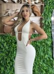 vestido longo gabriela creme