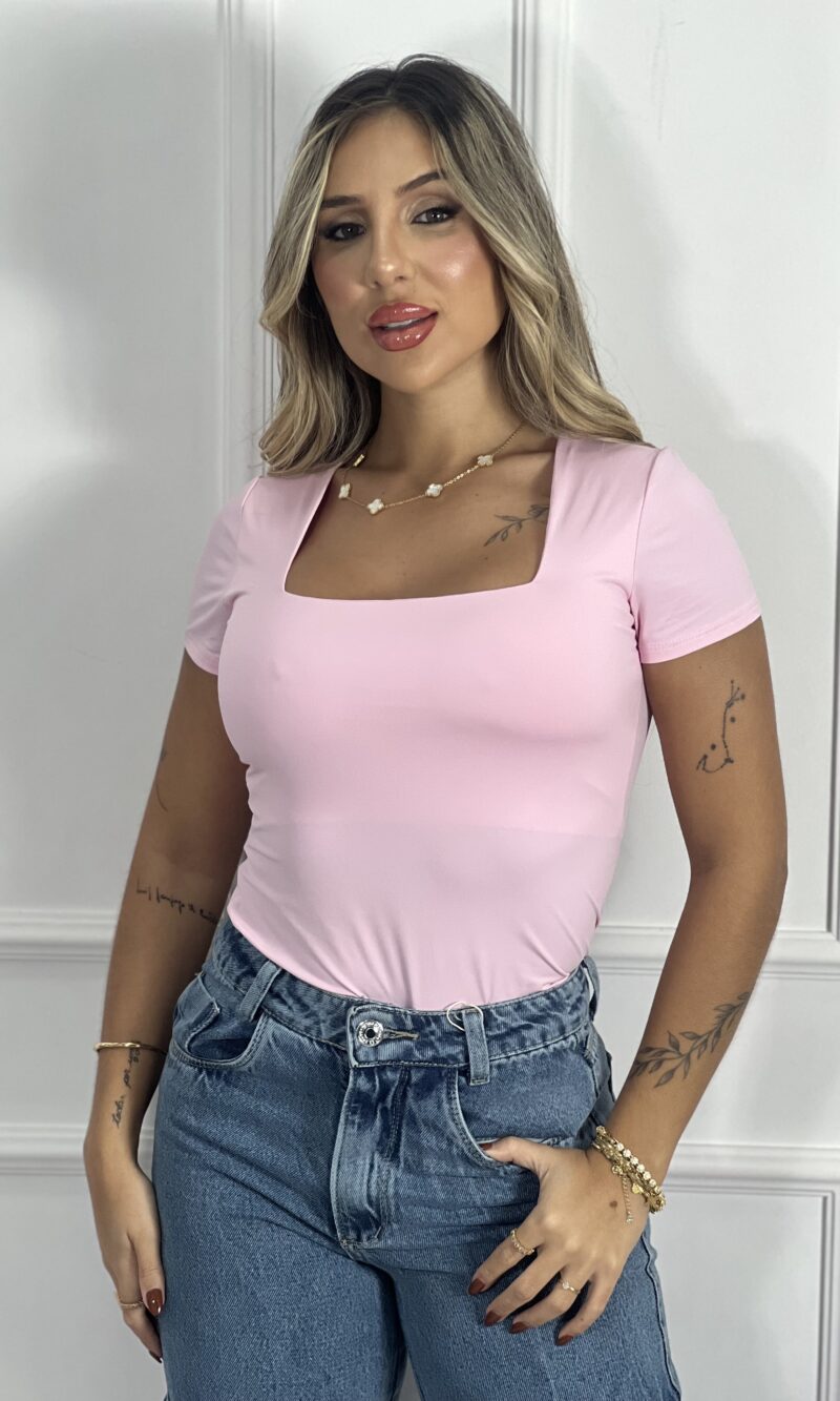 body poliamida pamela rosa bb