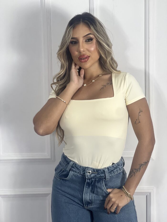 body poliamida pamela creme