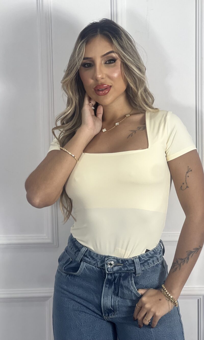 body poliamida pamela creme