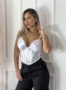 cropped corselet diuli branco