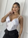 cropped corselet diuli branco