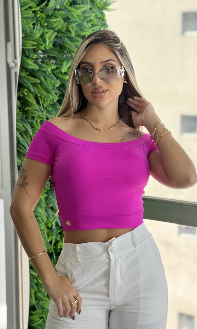 cropped poliamida jade fucsia cropped poliamida jade fucsia