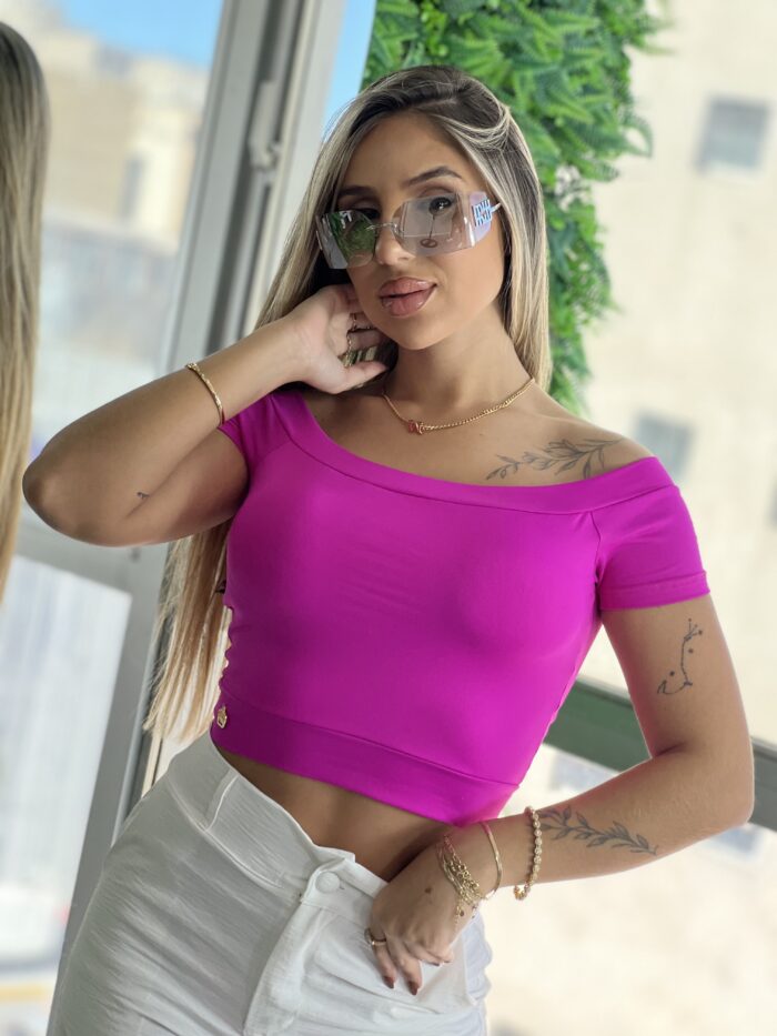 cropped poliamida jade fucsia cropped poliamida jade fucsia