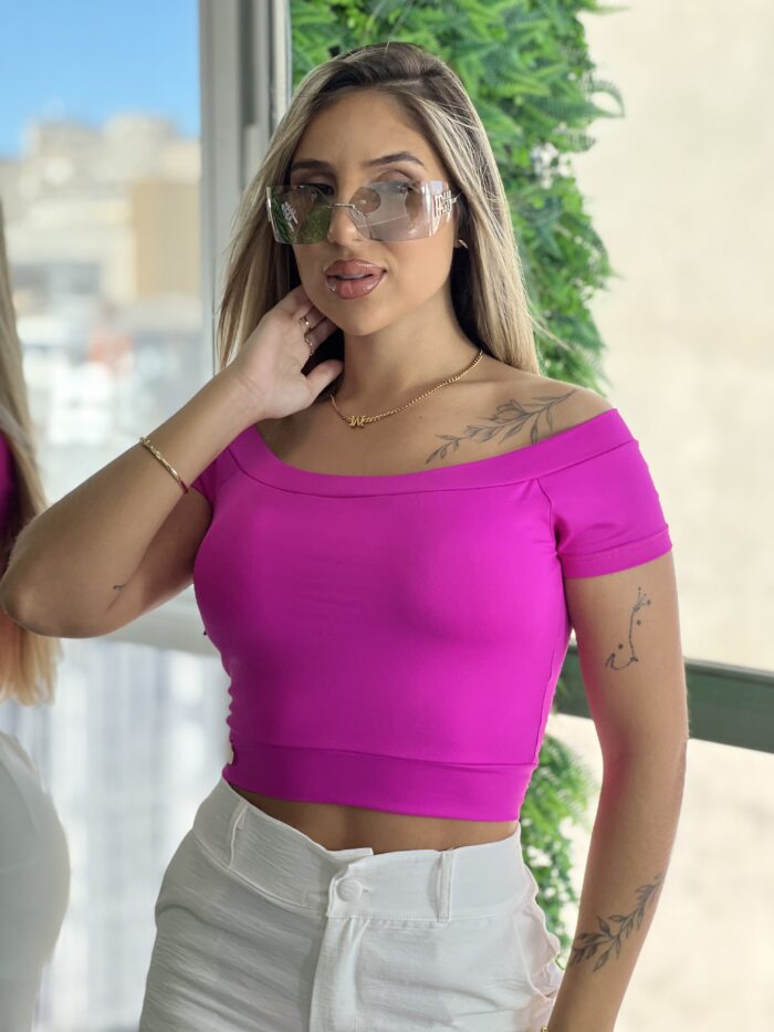 cropped poliamida jade fucsia cropped poliamida jade fucsia