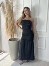 vestido longo deise preto