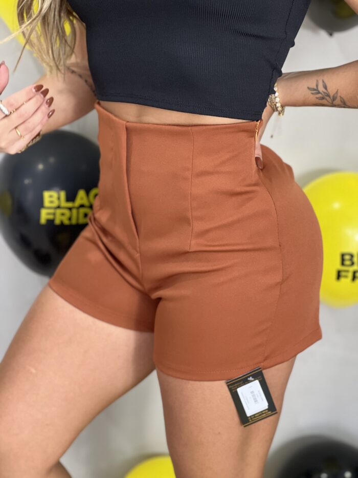 black short alfaiataria caramelo black short alfaiataria caramelo