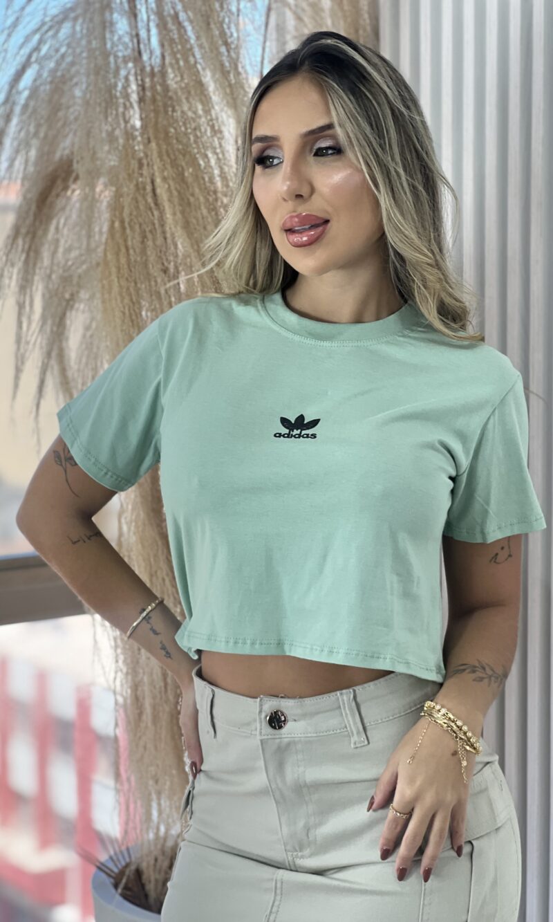 cropped t shirt ad verde