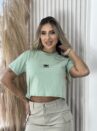 cropped t shirt ad verde