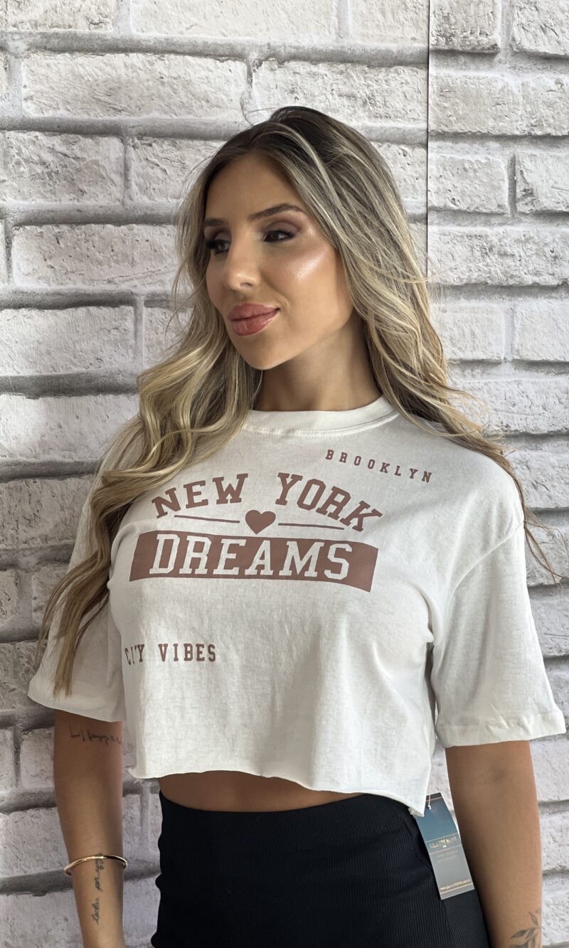 cropped t shirt verao off white