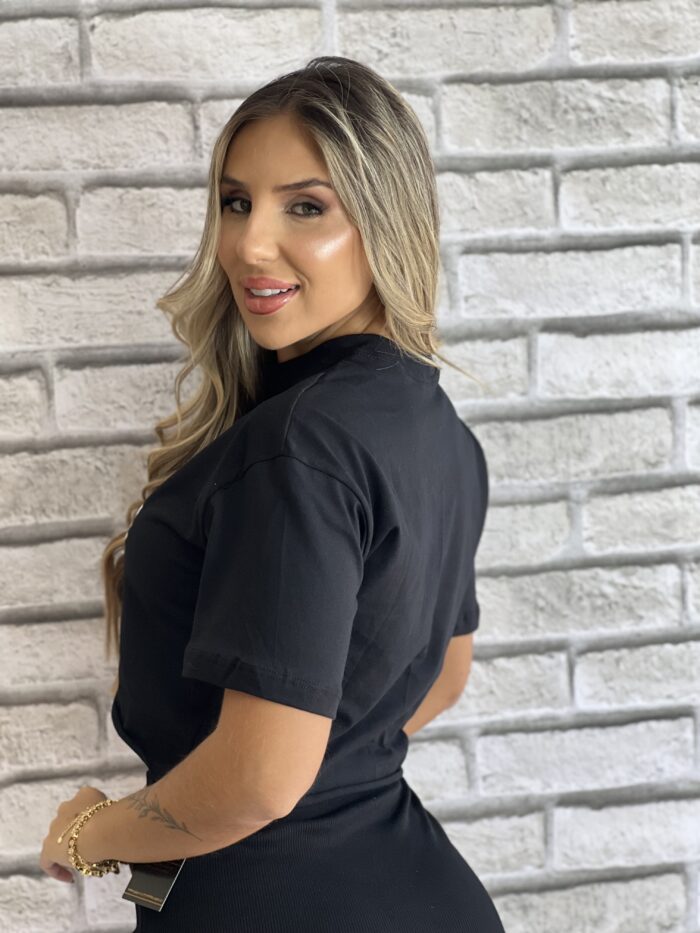 cropped t shirt verao preto cropped t shirt verao preto