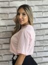cropped t shirt verao rosa bb