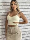cropped thaila creme