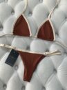 biquini mavie terracota com bege