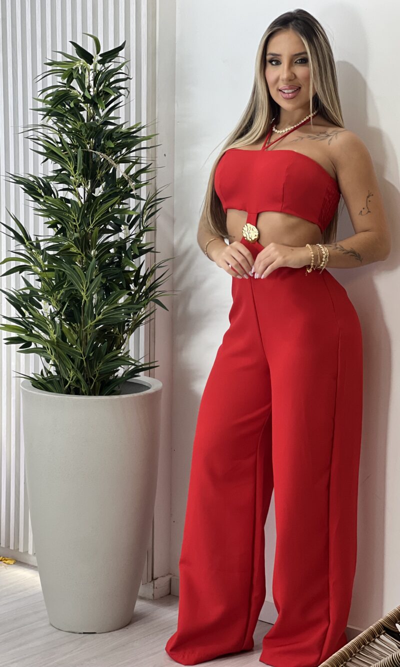 macacao longo angel vermelho