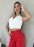 cropped polly vermelho