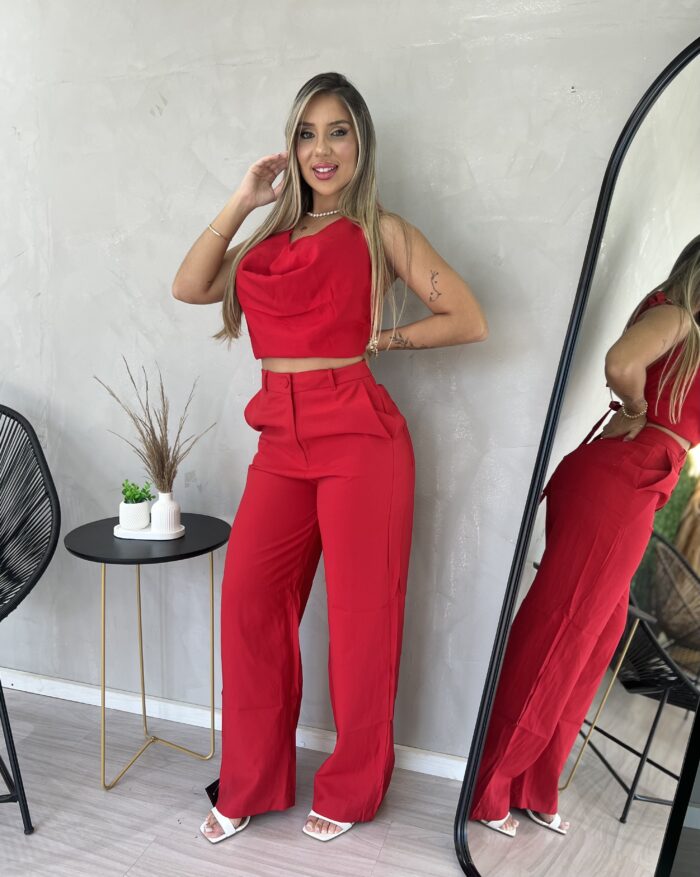 cropped polly vermelho cropped polly vermelho