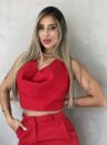 cropped polly vermelho