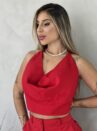 cropped polly vermelho