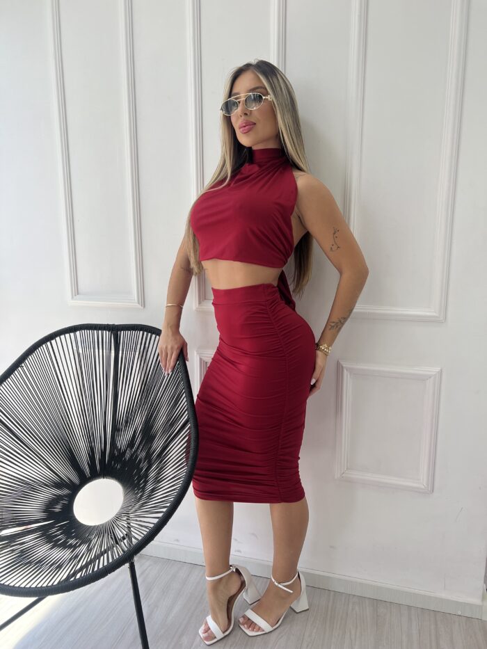 conjunto adelaide vermelho conjunto adelaide vermelho