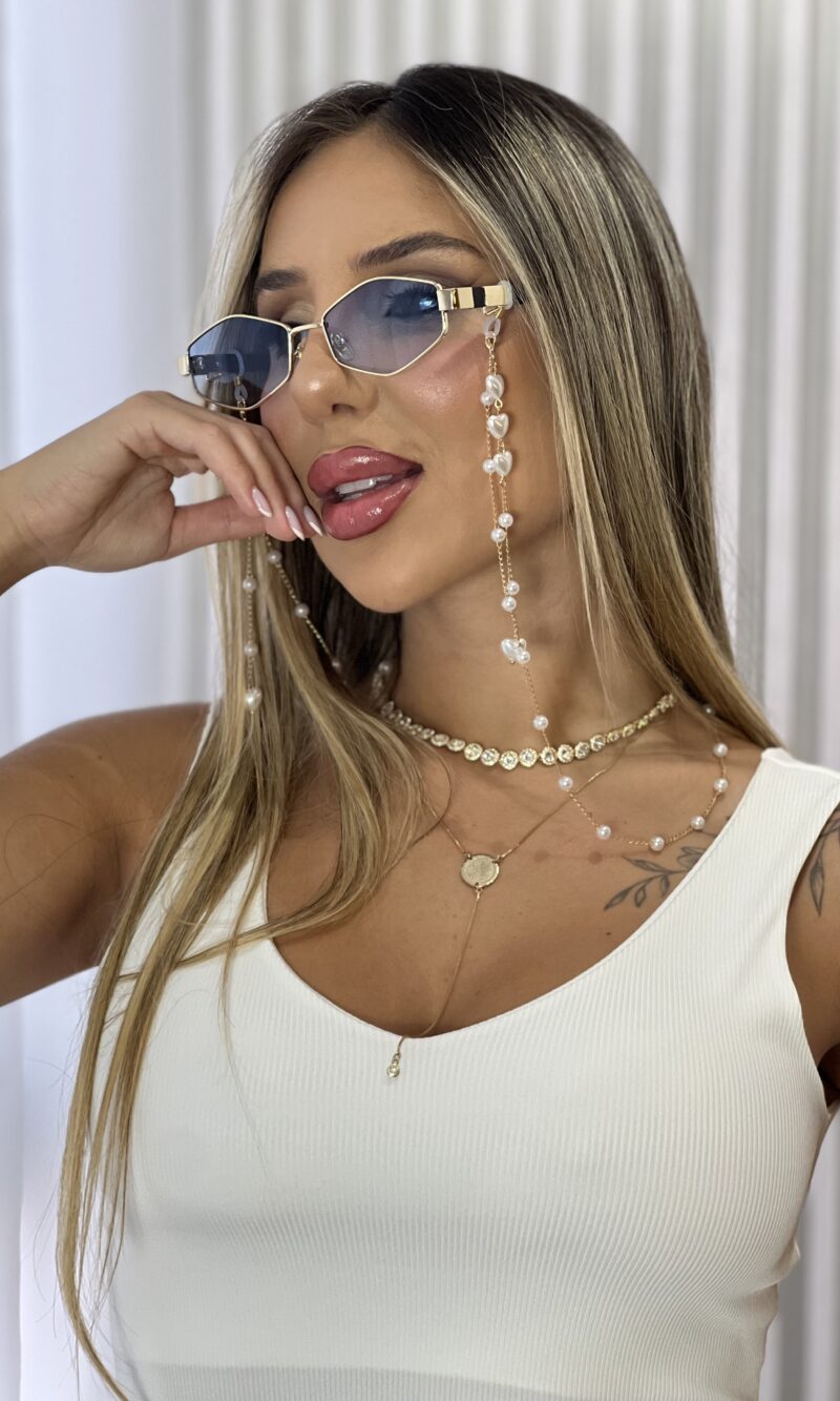 corrente oculos perolado