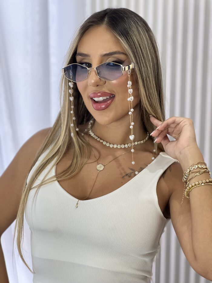 corrente oculos perolado