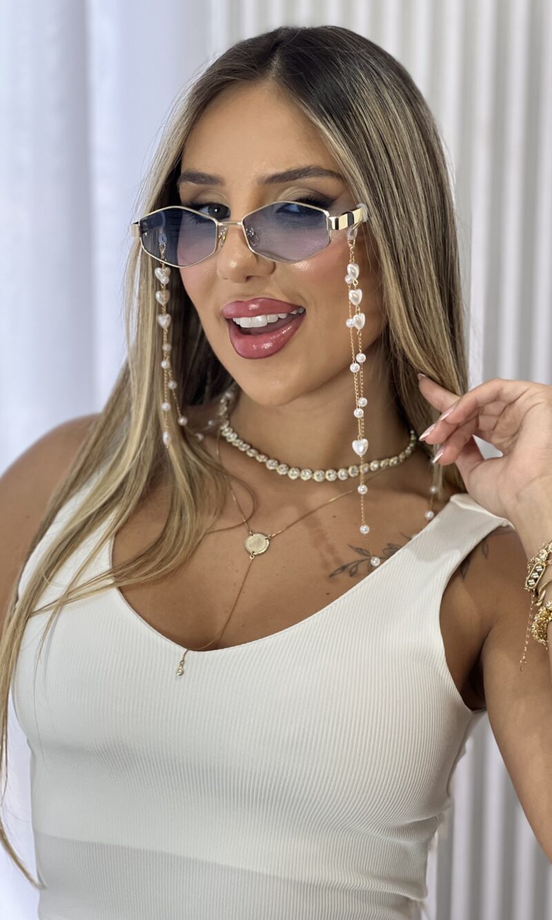 corrente oculos perolado