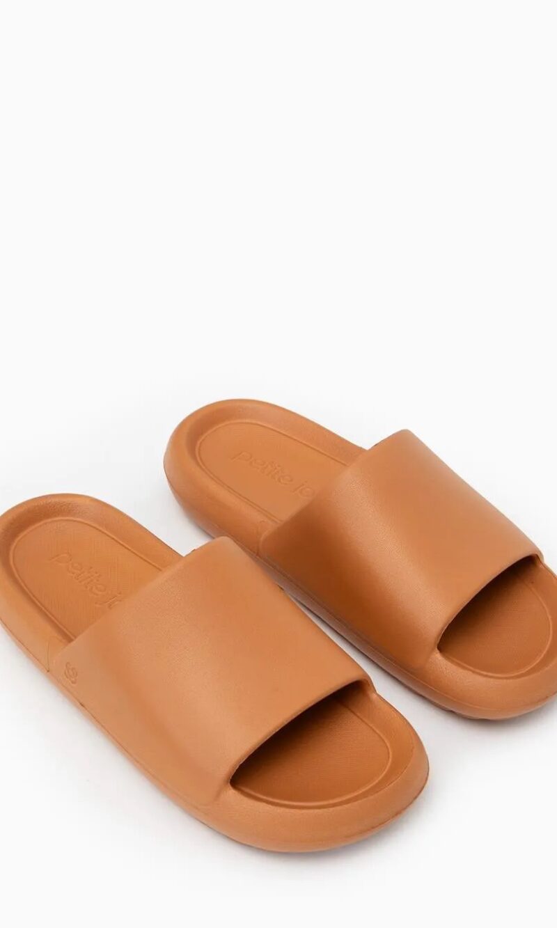 chinelo slide nuvem doce de leite petite jolie pj7639