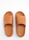 chinelo slide nuvem doce de leite petite jolie pj7639