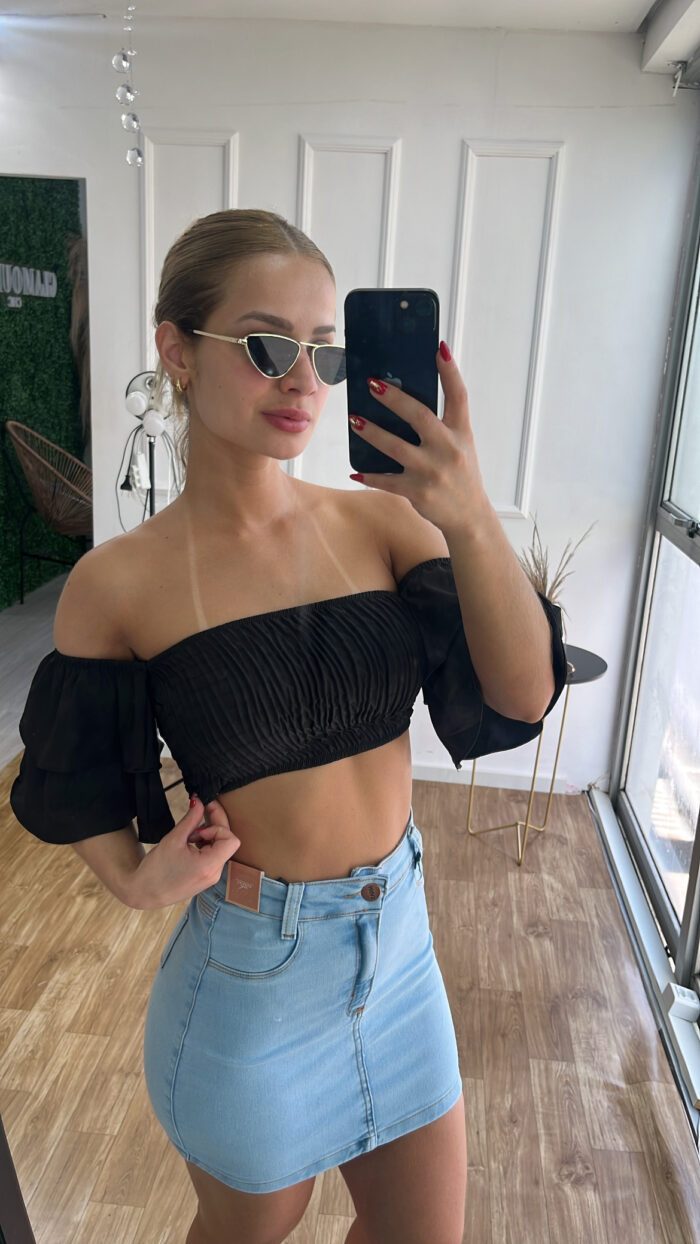 cropped ciganinha olivia preto