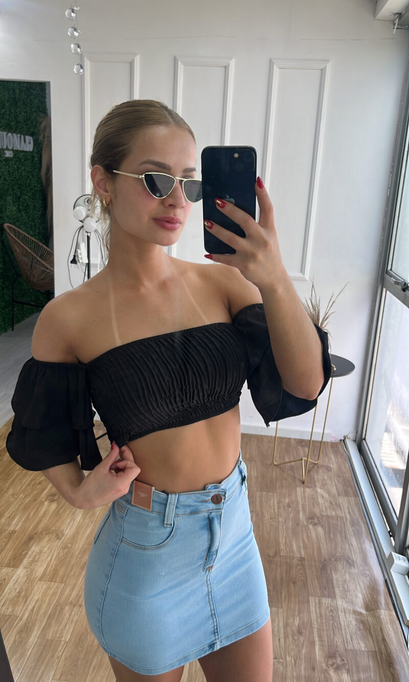 cropped ciganinha olivia preto