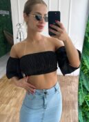 cropped ciganinha olivia preto