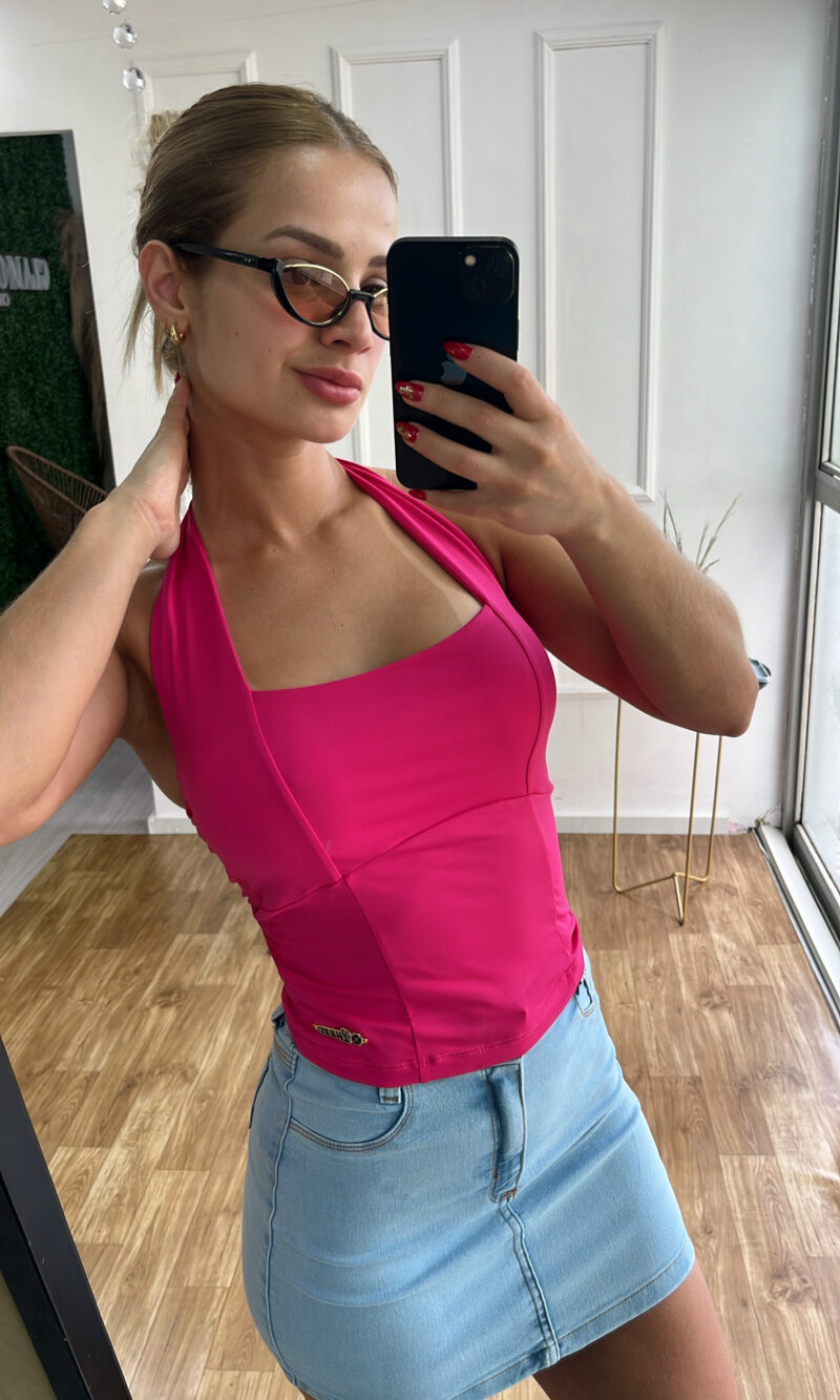 cropped luxxo rosa pink