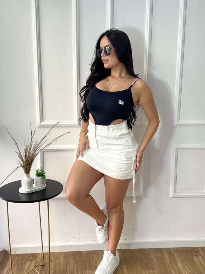 saia cargo com short lory off white
