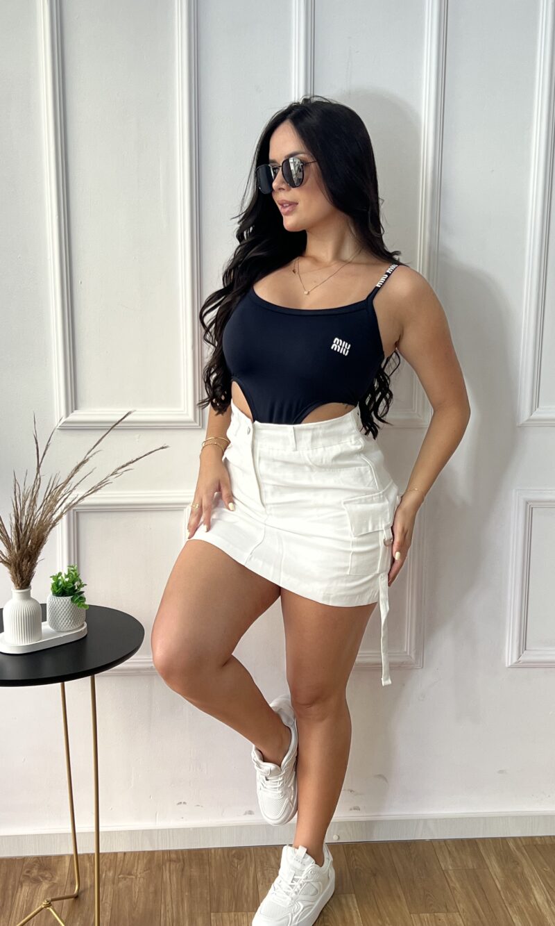 saia cargo com short lory off white