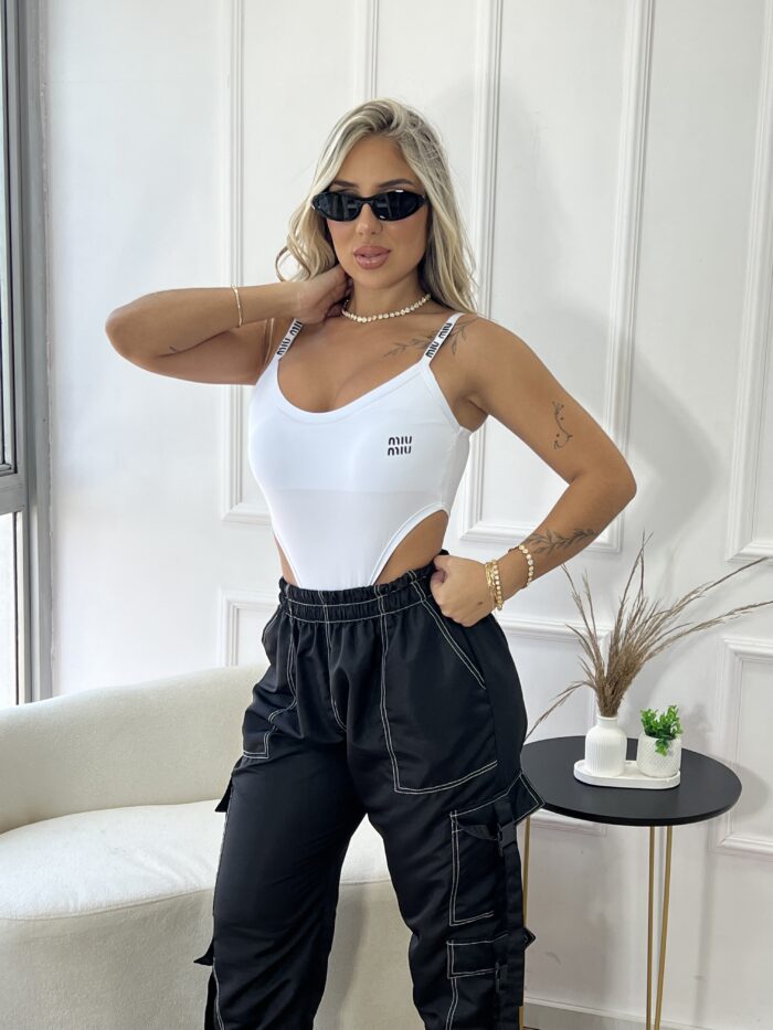 body alicia miu miu branco body alicia miu miu branco