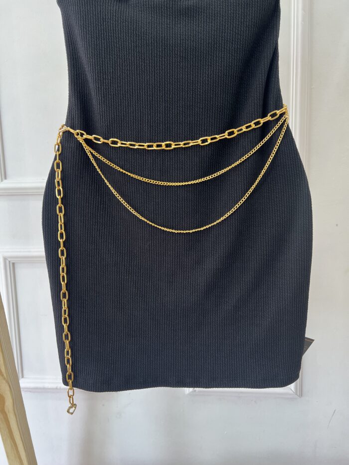 cinto balada corrente dourado