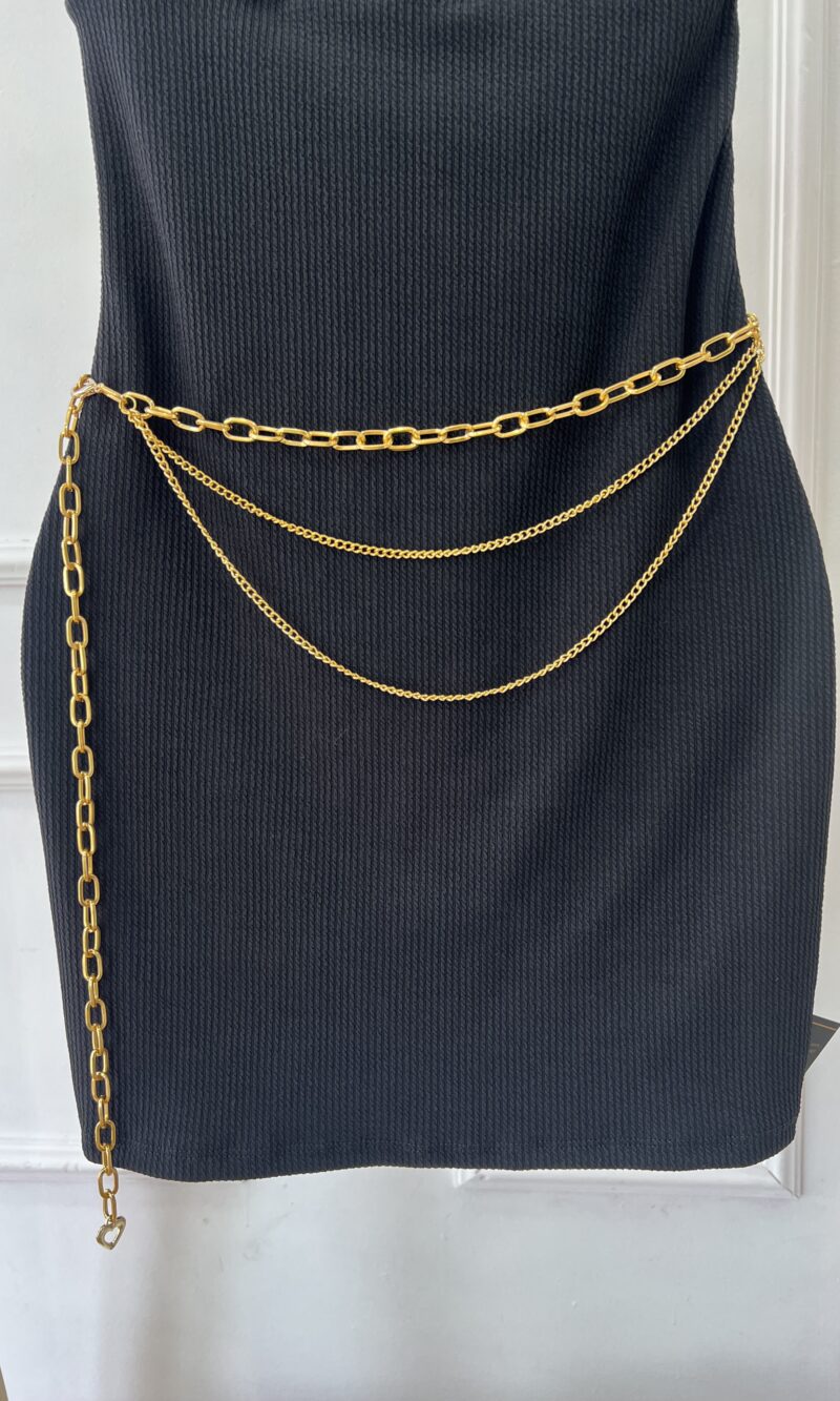 cinto balada corrente dourado