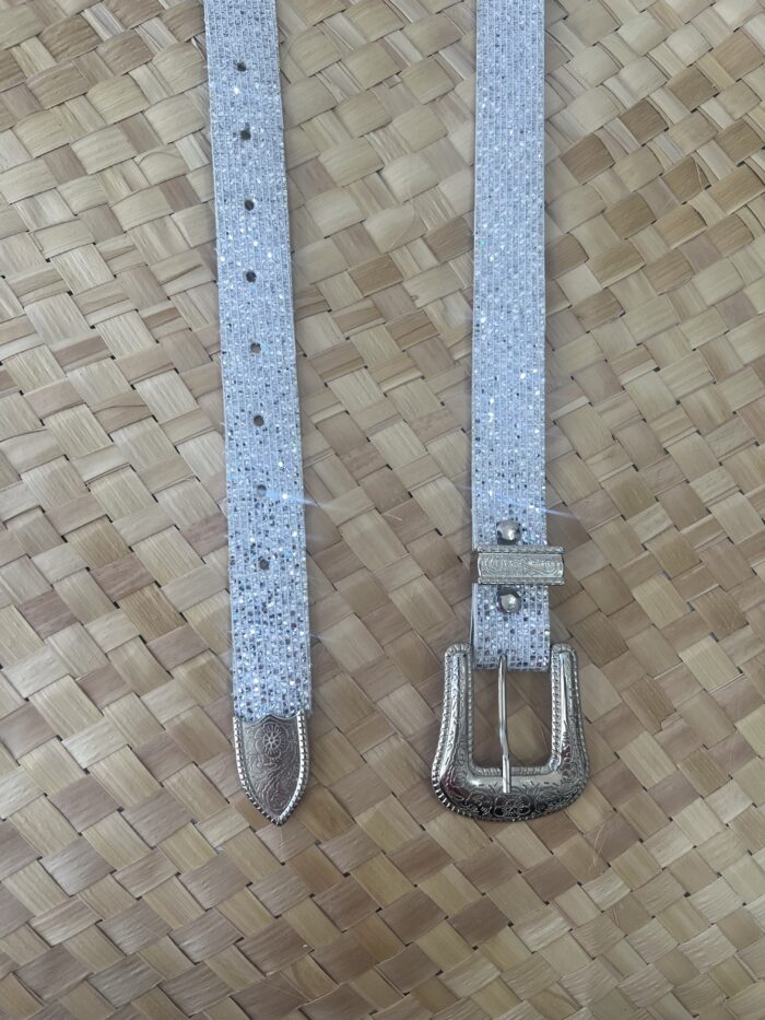 cinto brilho prata cinto brilho prata